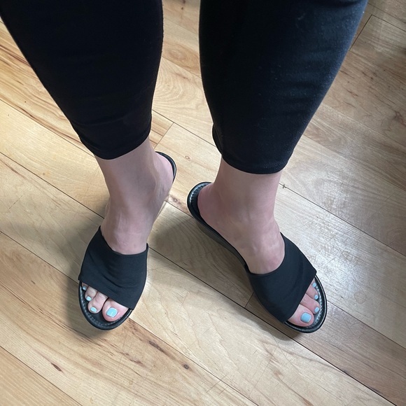 Steve Madden Y2K Black Wedge Size 8 - Picture 10 of 12